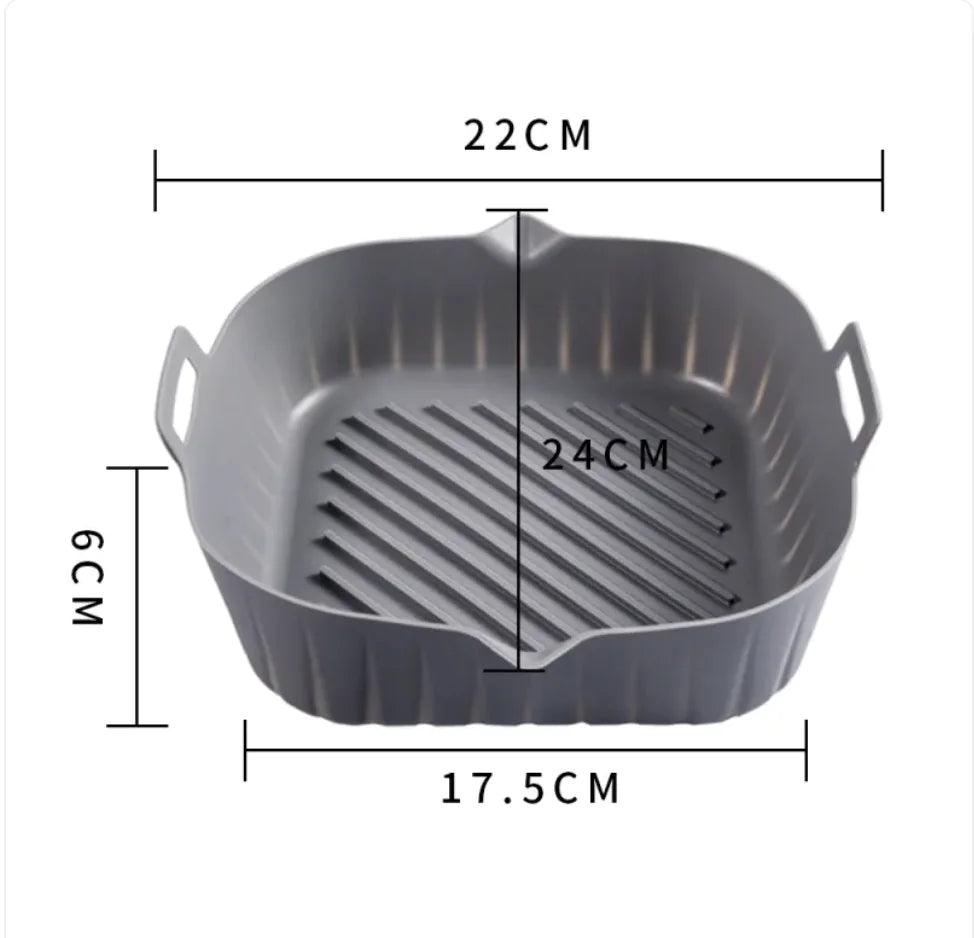 Foldable Silicone Air Fryer Baking Tray