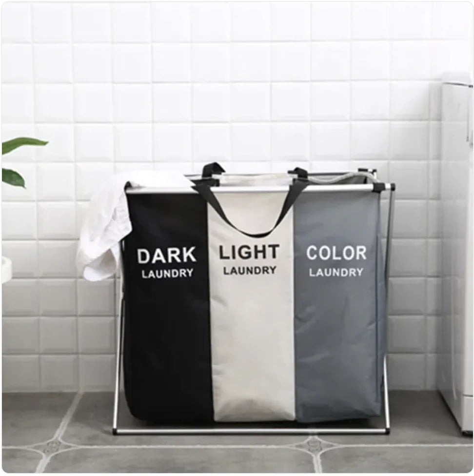Aluminum Frame Large Laundry Hamper
