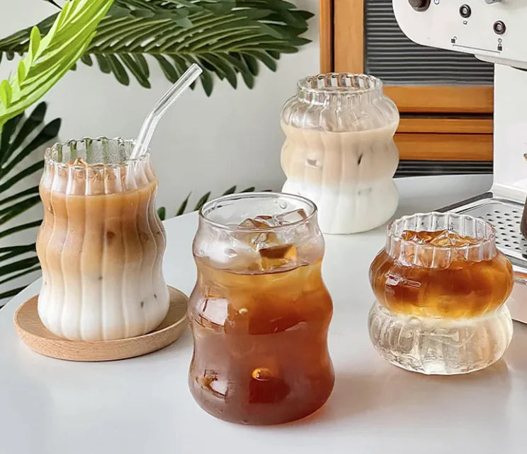 Glass Coffee Breakfast Milk Cup