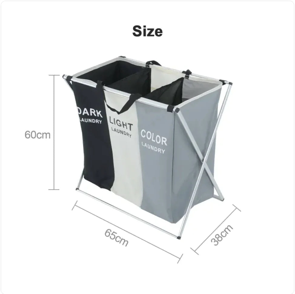 Aluminum Frame Large Laundry Hamper