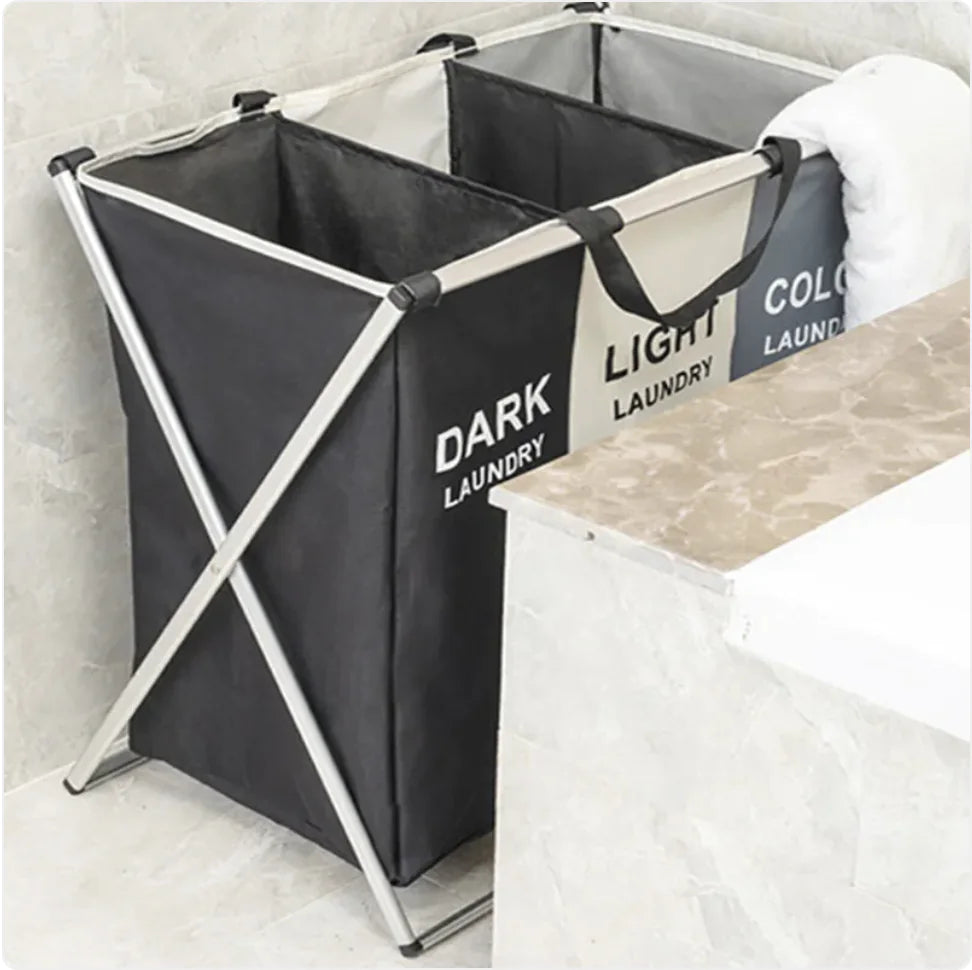 Aluminum Frame Large Laundry Hamper