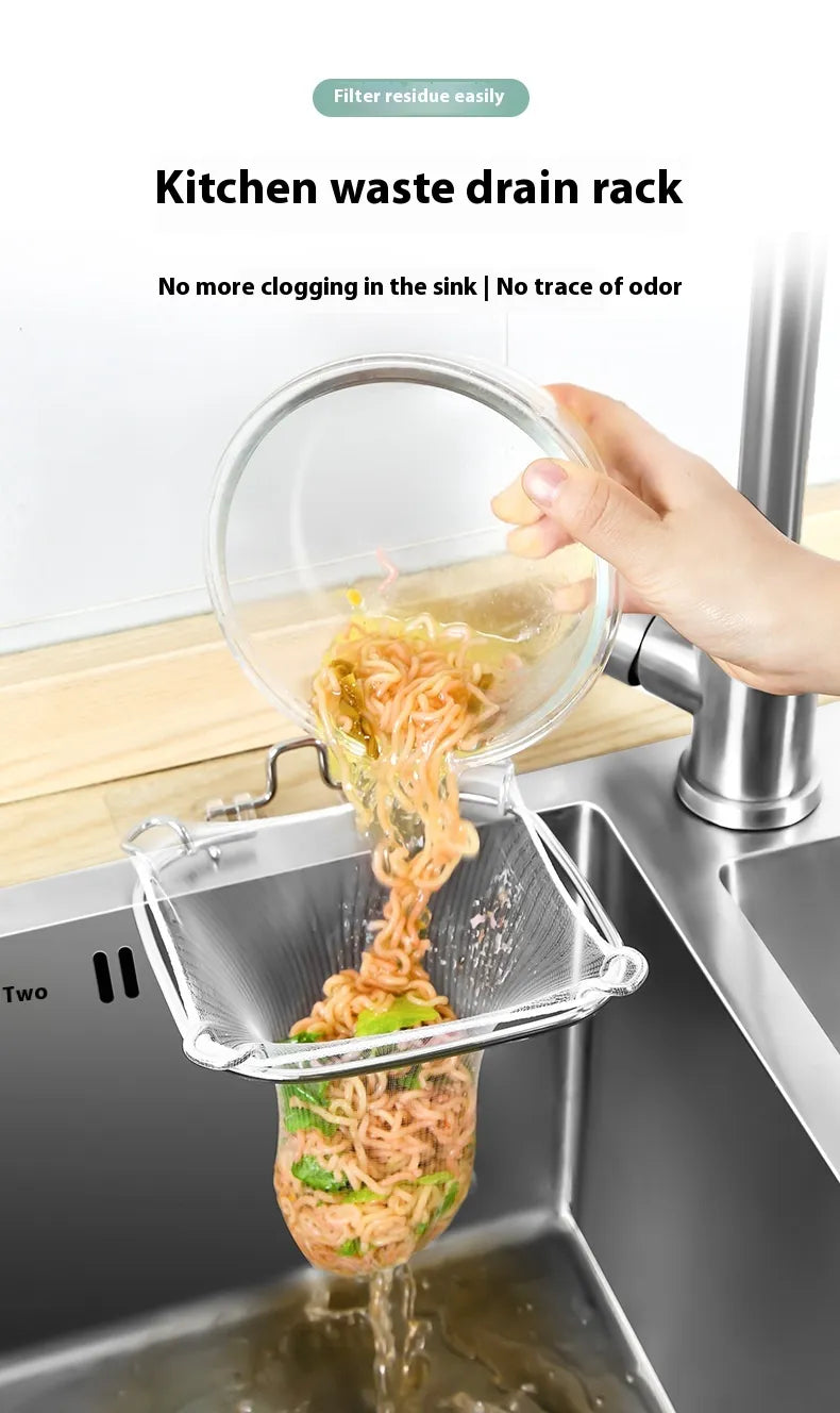 Stainless Steel Sink Garbage Drainer Rack