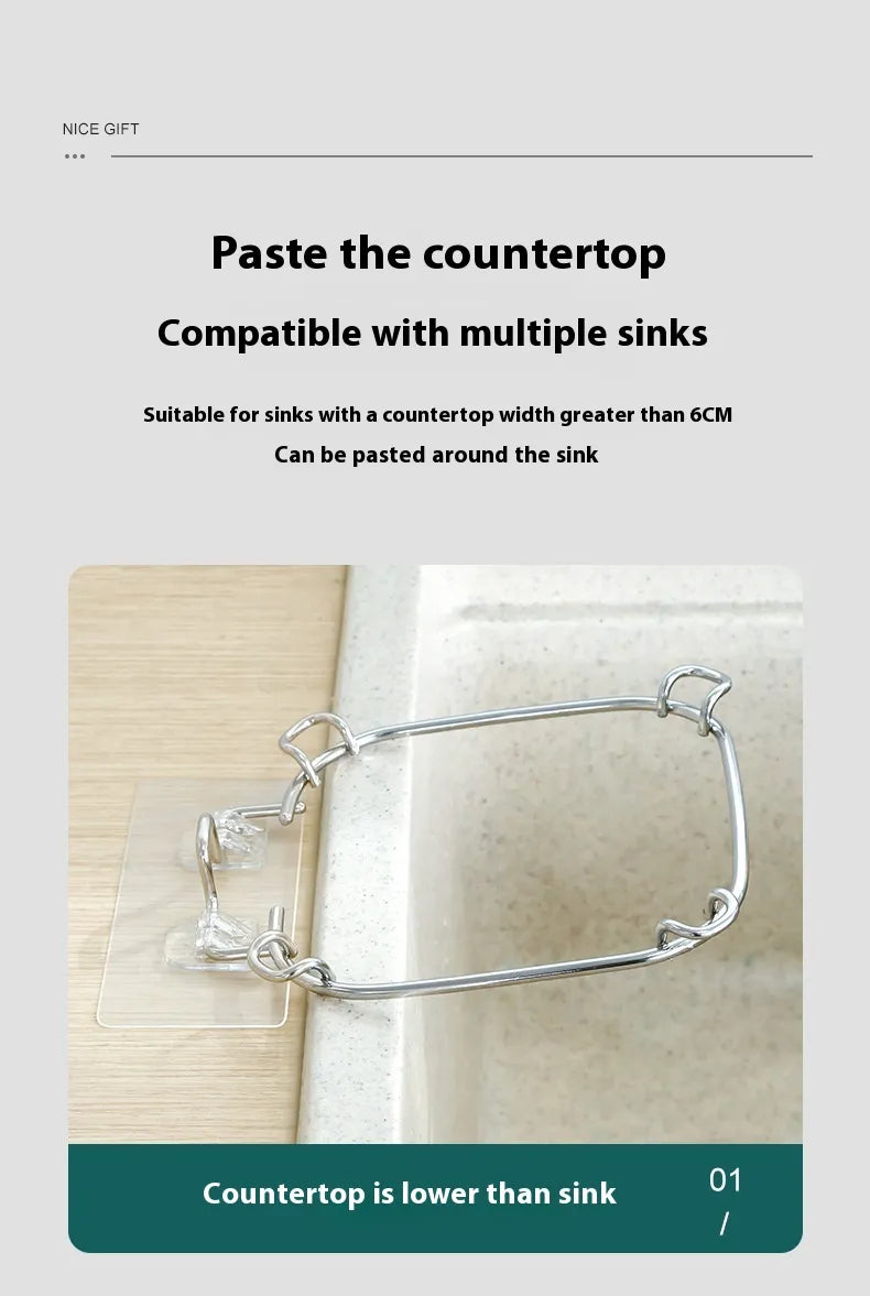 Stainless Steel Sink Garbage Drainer Rack