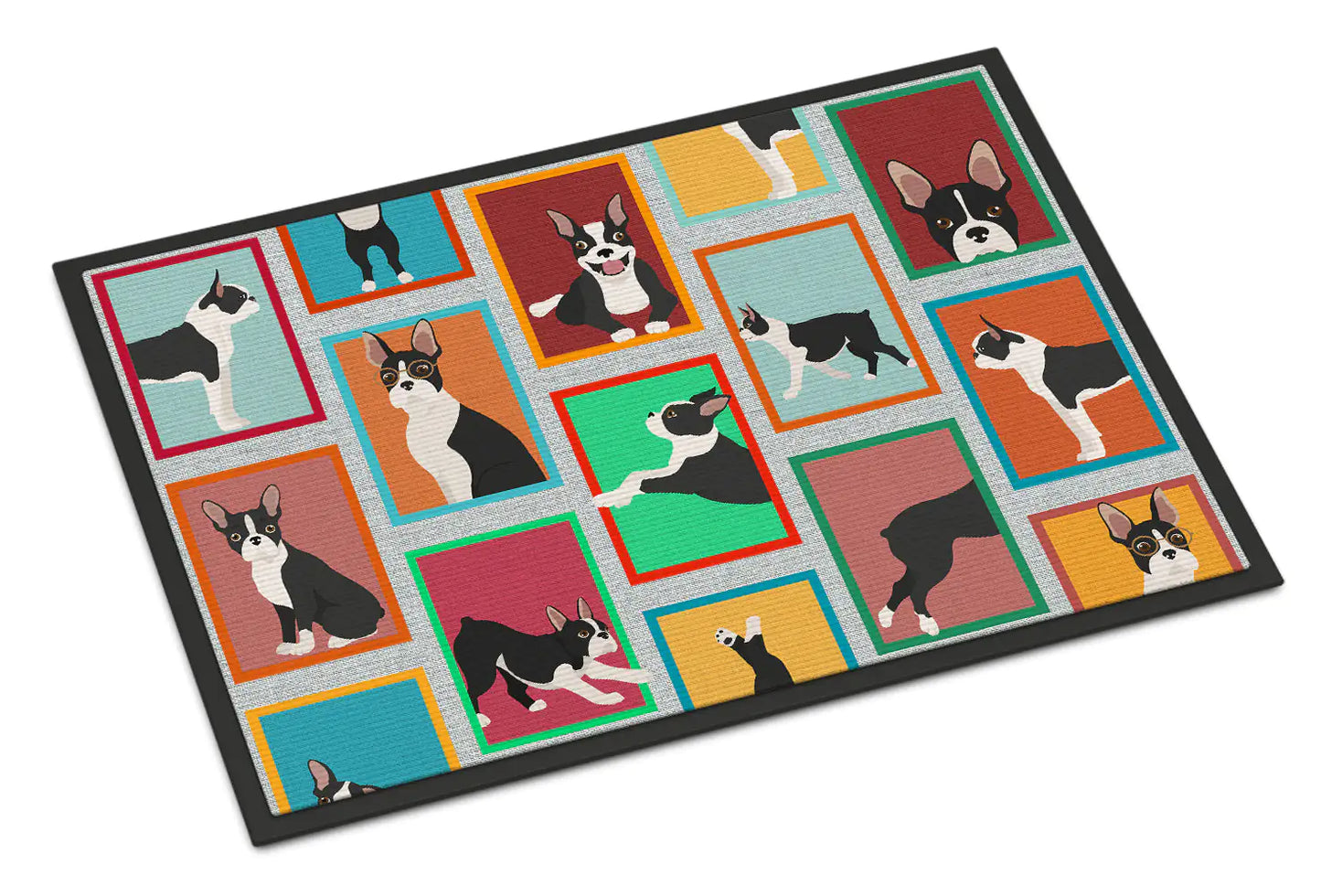 Lots of Boston Terrier Doormat