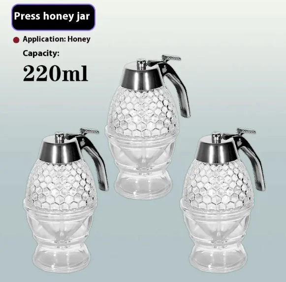 Glass Honey Dispenser Jar