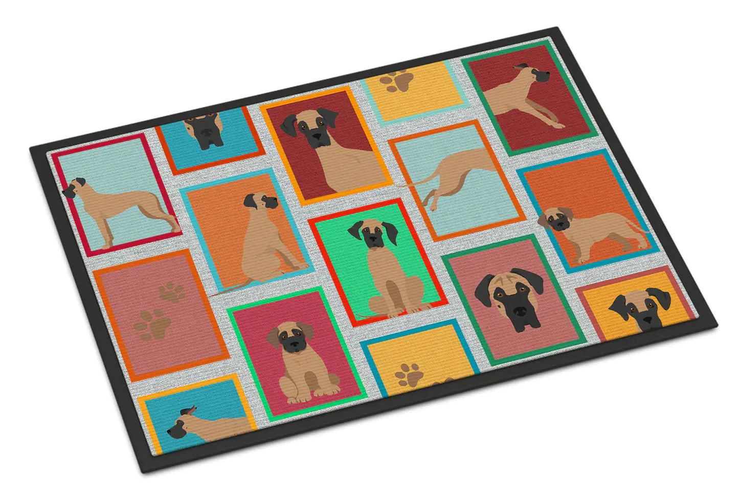 Lots of Fawn Great Dane Doormat