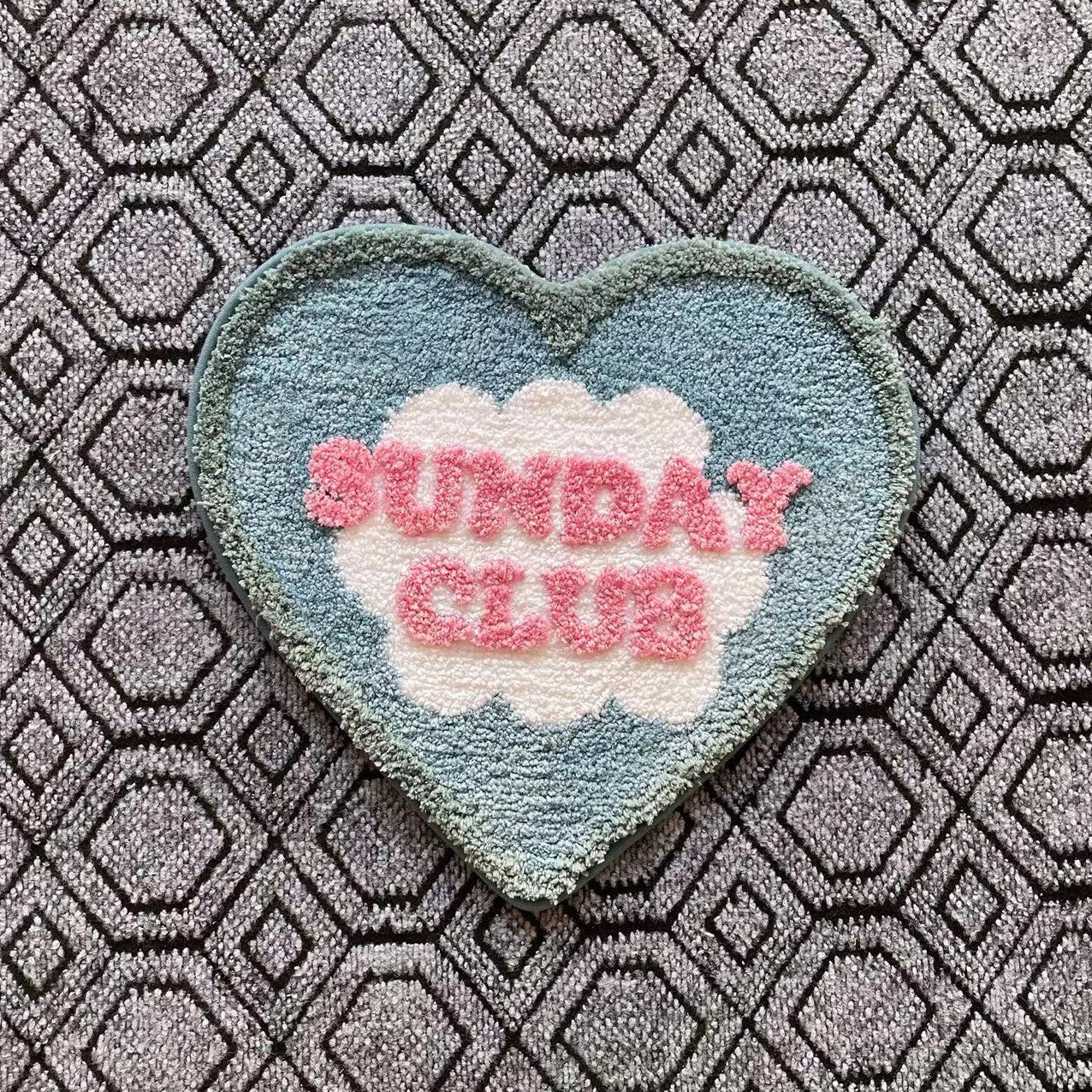 Modern Heart-Shaped Absorbent Non-Slip Floor Mat