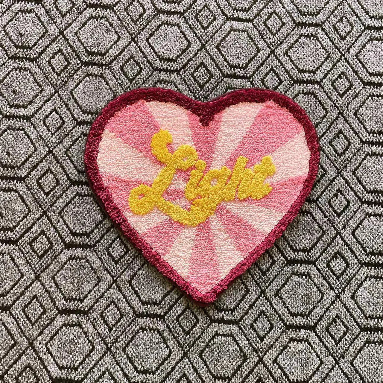 Modern Heart-Shaped Absorbent Non-Slip Floor Mat
