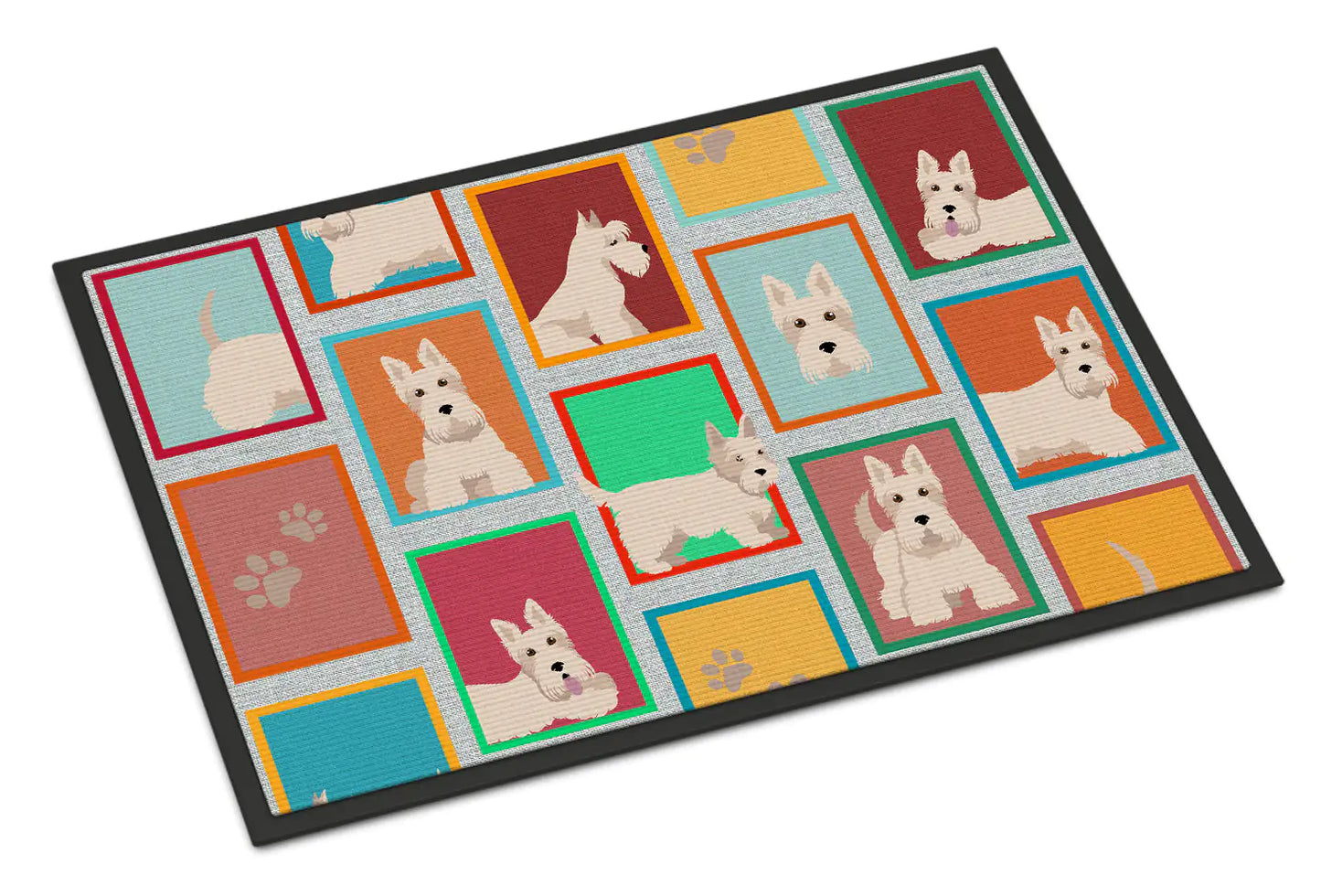 Lots of Wheaten Scottish Terrier Doormat
