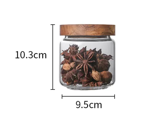 Creative Household Retro Glass Tea Caddy