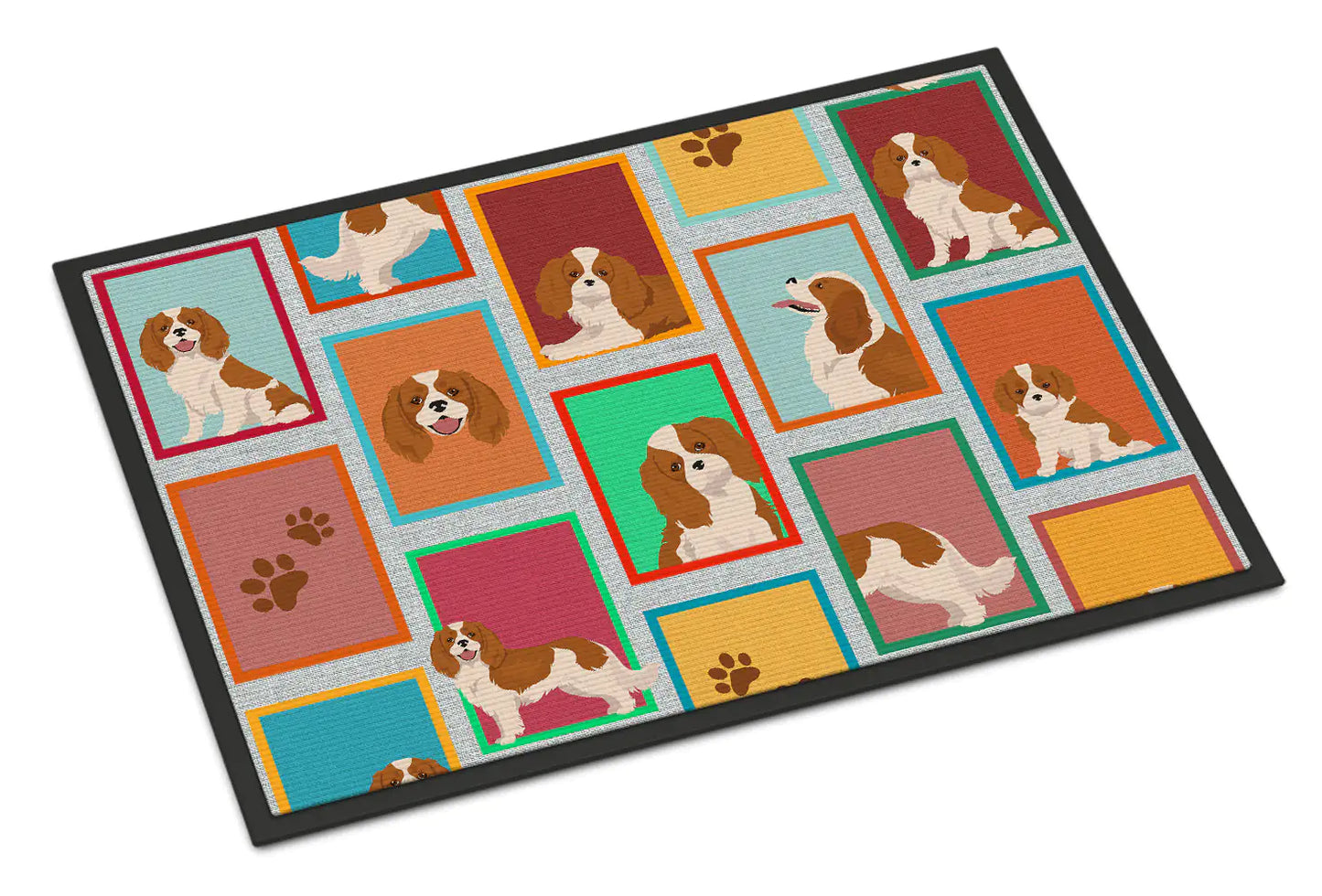 Lots of Blenheim Cavalier Spaniel Doormat