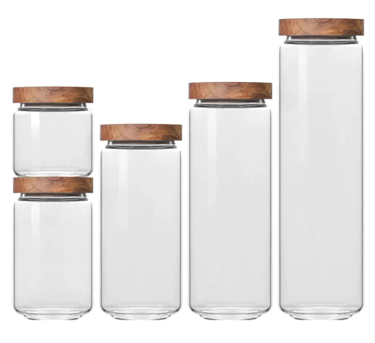 Creative Household Retro Glass Tea Caddy