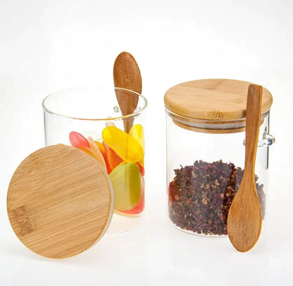 Round Jar With Small Spoon