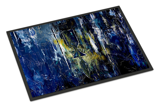 Glimer Star of David Doormat