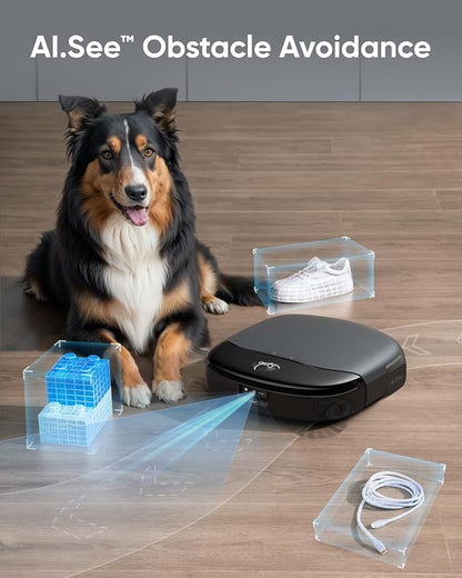 eufy S1 with All-in-One Station, Floor Washing Robot Vacuum and Mop Combo, 8,000 Pa Suction, Smart Obstacle Avoidance, Multi-Level Mapping, Mop Auto-Retraction, Perfect for Pet Hair