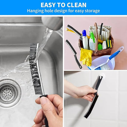 10Pcs Hard Bristle Crevice Cleaning Brush, Small Cleaning Brush, Grout Cleaner Brush, Toilet Brush, Scrub Brush for Shower Tile, Skinny Gap Cleaning Tools for Kitchen, Home, Household, Window
