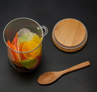 Round Jar With Small Spoon