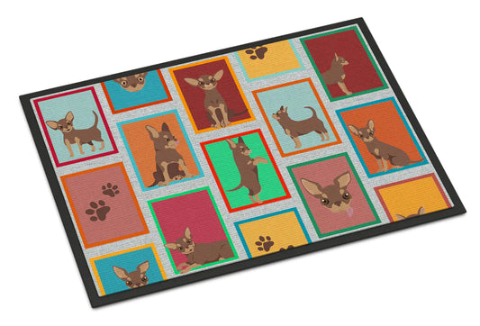 Lots of Chocolate Chihuahua Doormat