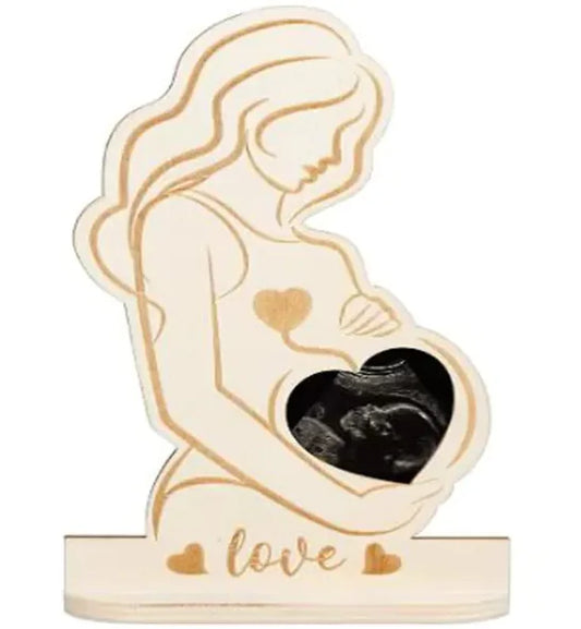 Wooden Ultrasound Photo Frame