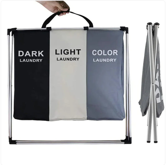 Aluminum Frame Large Laundry Hamper