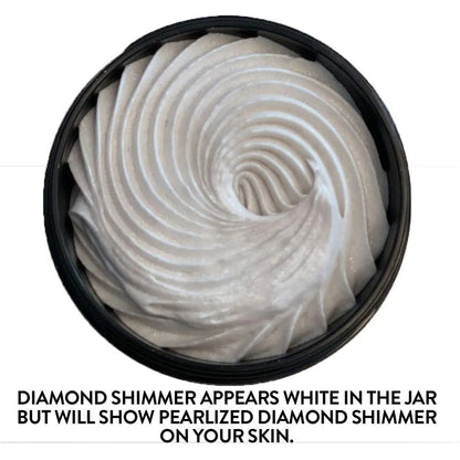 Organic Whipped Shea Body Shimmers 2 fl oz Bronze Diamond Gold Shimmer 3 Pcs