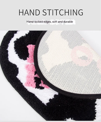 Modern Heart-Shaped Absorbent Non-Slip Floor Mat