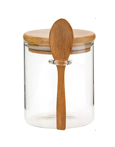 Round Jar With Small Spoon