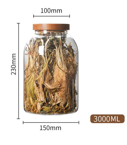 Creative Household Retro Glass Tea Caddy