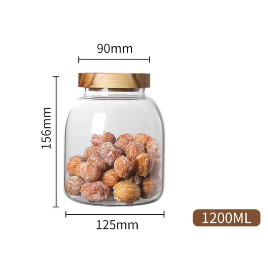Creative Household Retro Glass Tea Caddy