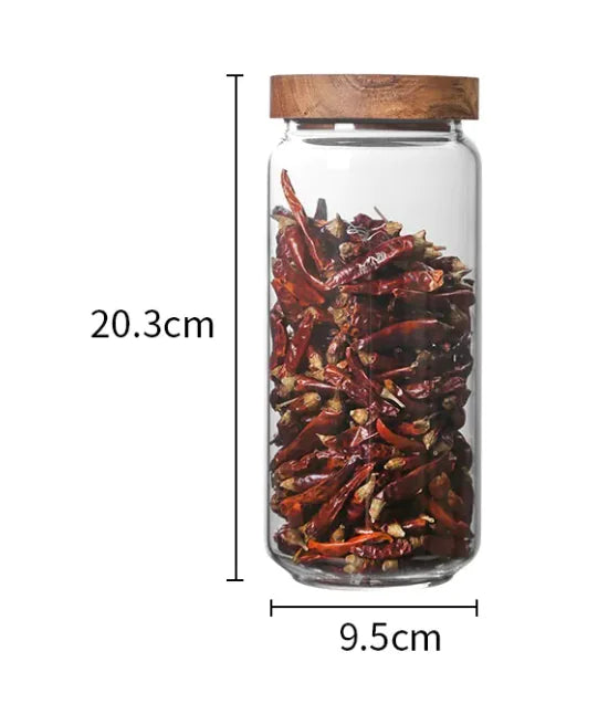 Creative Household Retro Glass Tea Caddy